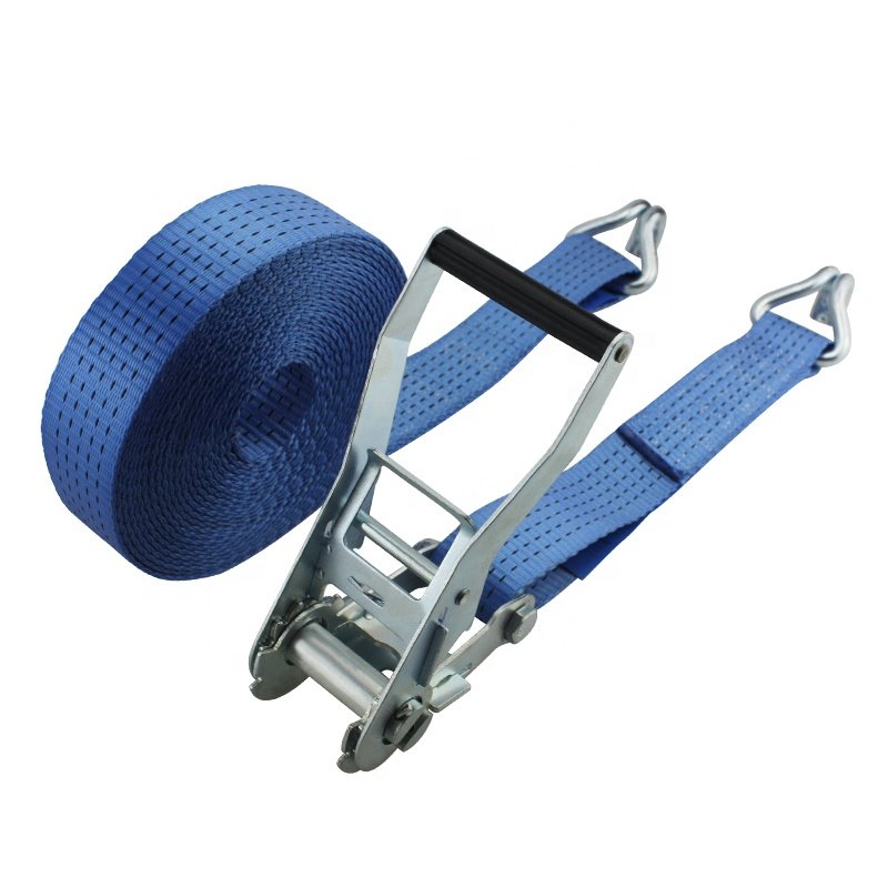 2inch 50mm 4000-5000kgs Tire Tie Down Tie-down Ratchet Cargo Lashing Belt Ratchet Tie Down Straps With Double J Hooks