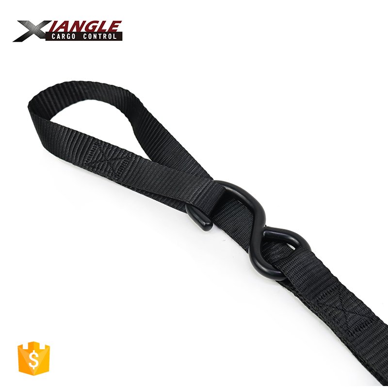 1inch dirt bikes metal cam buckle motorcycle tie down,ATV soft loop tie down strap ,S hook with lock motorcycle lashing straps