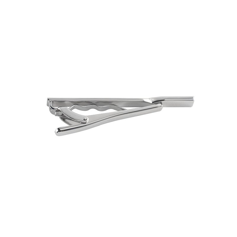 New high quality electroplated gold silver business tie clip men fashion tie clip wholesale