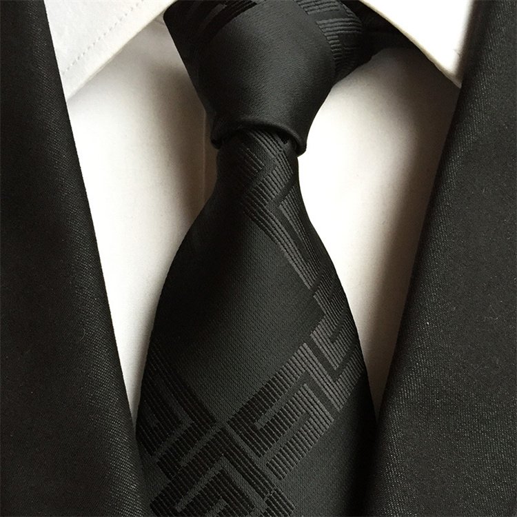 Men's high density business formal tie Polyester men's suit tie
