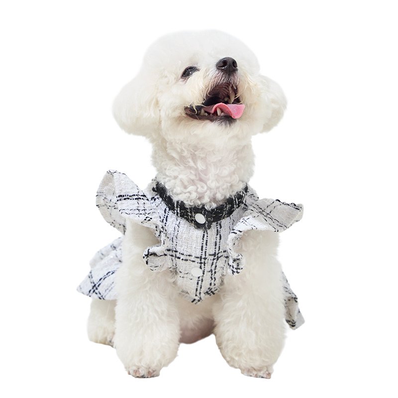 JYACWEAR Puppy Clothes Bowtie Pet Clothing Skirt Princess Dog Dress with Match Dog Dress Private label pet Clothes