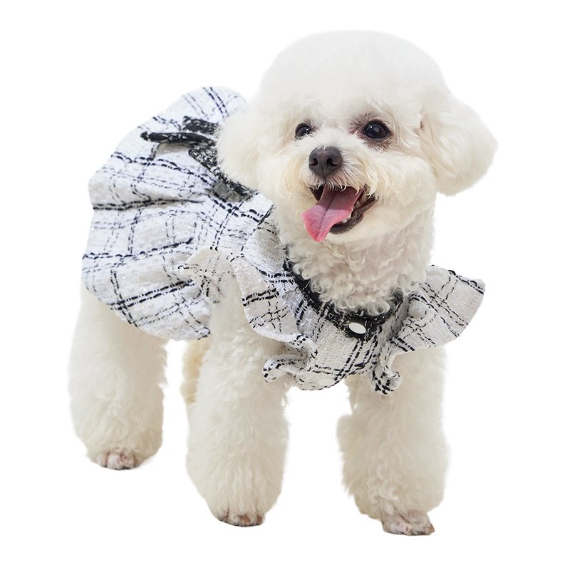 JYACWEAR Puppy Clothes Bowtie Pet Clothing Skirt Princess Dog Dress with Match Dog Dress Private label pet Clothes