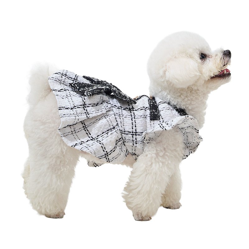JYACWEAR Puppy Clothes Bowtie Pet Clothing Skirt Princess Dog Dress with Match Dog Dress Private label pet Clothes