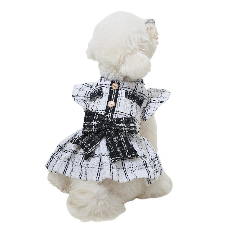 JYACWEAR Puppy Clothes Bowtie Pet Clothing Skirt Princess Dog Dress with Match Dog Dress Private label pet Clothes