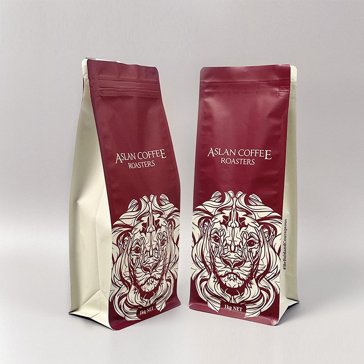 Wholesale 500g 1kg Black Empty Flat Bottom Coffee Bags With Valve And Tin Tie Aluminum Foil Coffee Beans Packaging Pouch