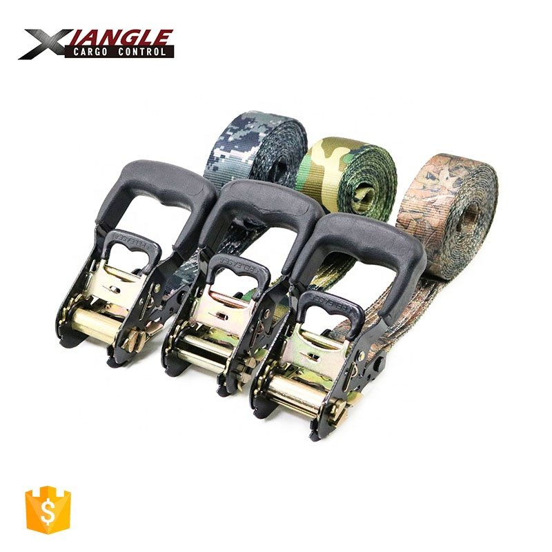 2000kgs 3.8cm heavy duty ratchet tie down straps cargo lashing belt for heavy trailer strap