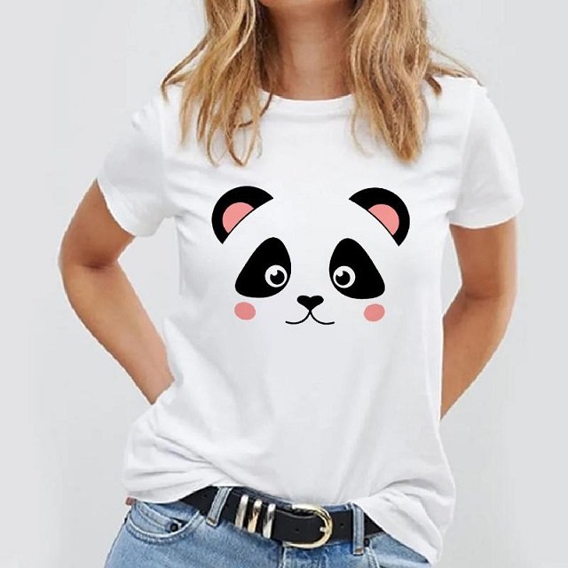 Dark Green Custom Printed T-Shirts Women Pure Cotton Jersey Plus Sizes Simple Threaded Neck Daily Casual Wear Logo Online Sale