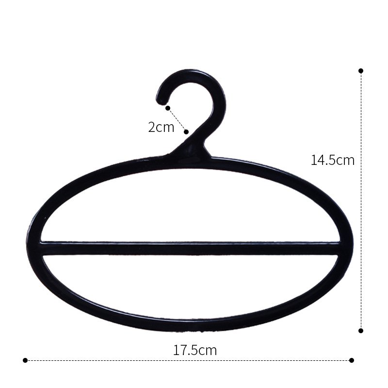 Oval Plastic Scarf Display Ring Non-Slip Hijab Hanger with Tie Belt Holder for Scarf Rack or Garment Accessories