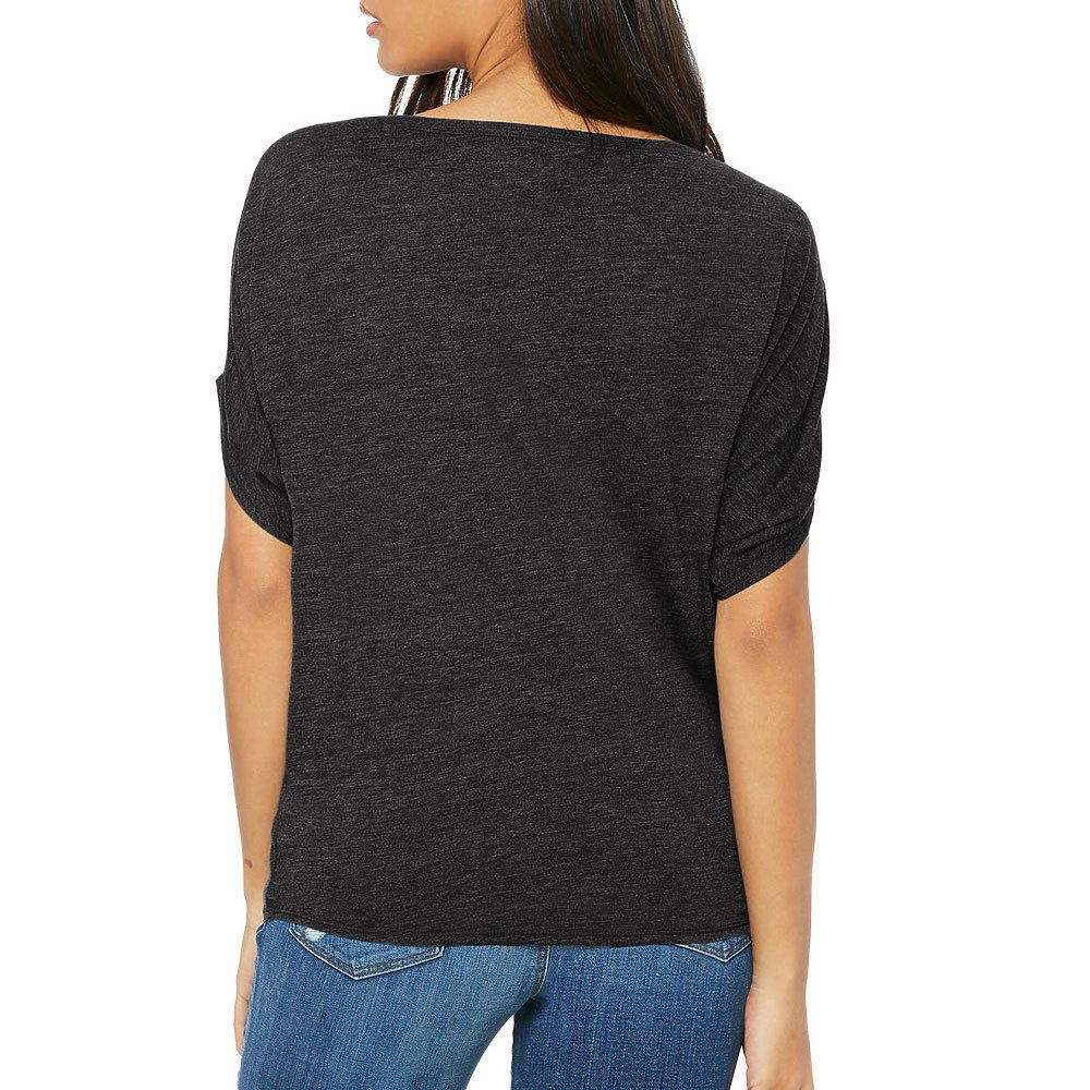 BELLA+CANVAS Women's Flowy Muscle Tee With Rolled Cuffs Stylish breathable Women Running Quick Dry Men T Shirt