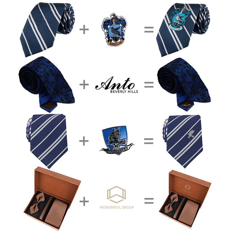 For Group/School/Company Custom LOGO Modern Polyester Business Tie Suit Uniform Ties For Man