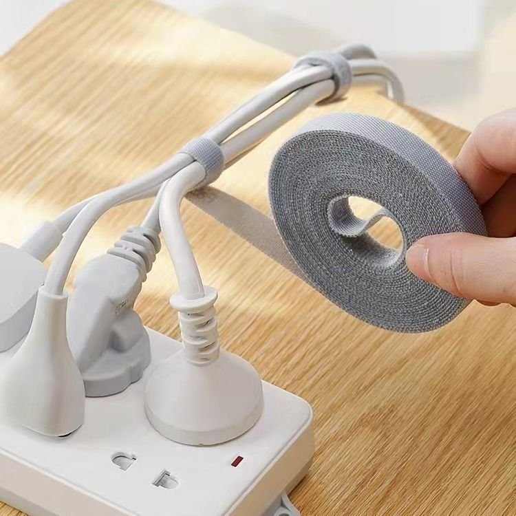Premium-Quality Black 20mm Heavy-Duty Velcro Hook Loop Tape Nylon Eco-Friendly Plastic Heat Resistant Cable Tie