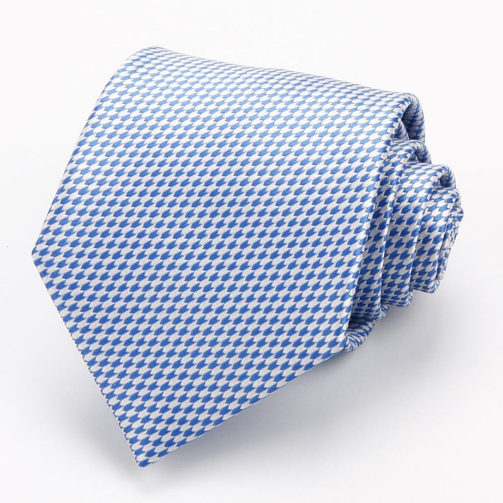 Hamocigia High Quality Microfiber Custom Geometric Design Woven Mens Neckties