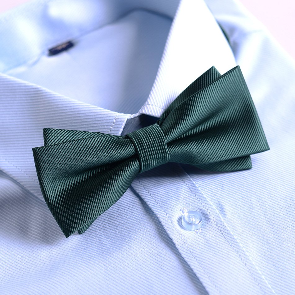 2024 new design business classic party wedding groom polyester men bow tie for suit shirt