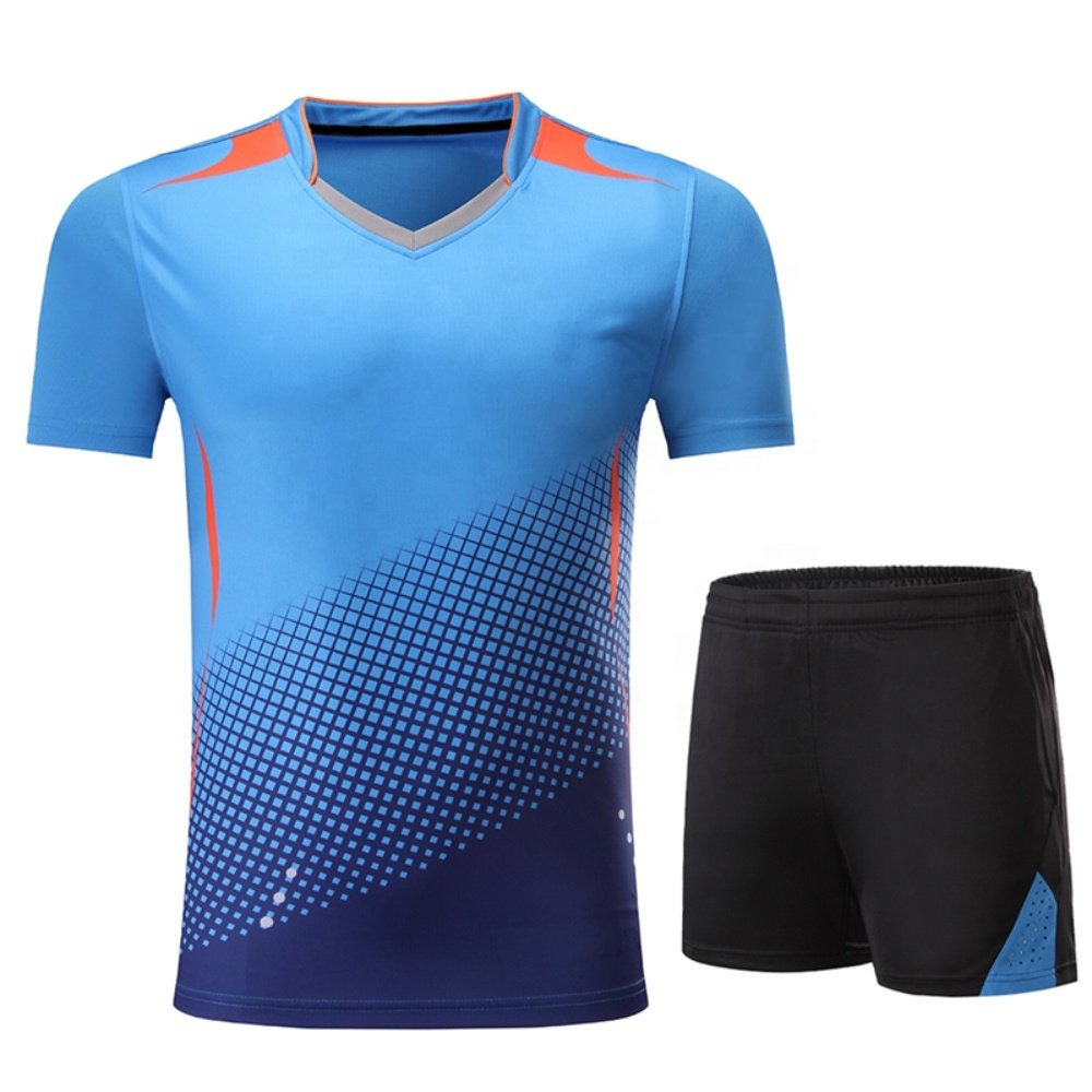 Table Tennis T Shirts and Shorts Sublimated Polyester Breathable Tennis Wear Custom Sport Tennis Skirts for Women are Available