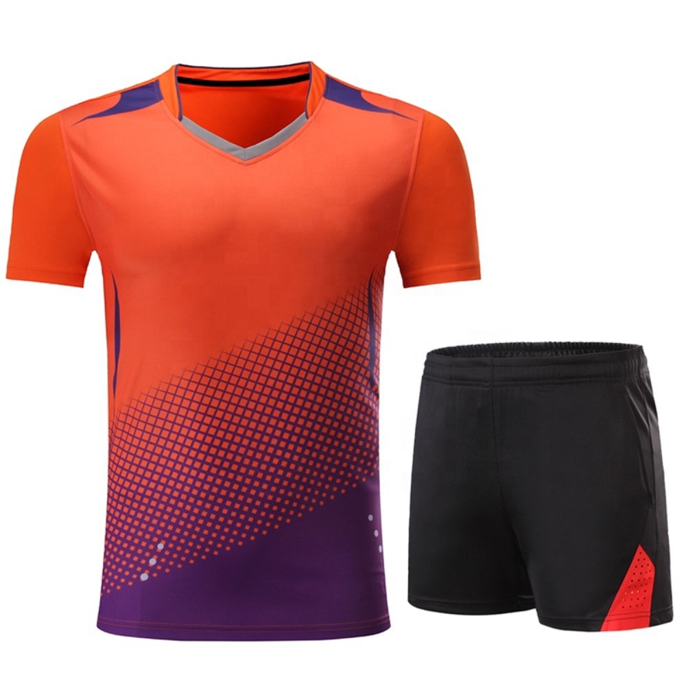 Table Tennis T Shirts and Shorts Sublimated Polyester Breathable Tennis Wear Custom Sport Tennis Skirts for Women are Available