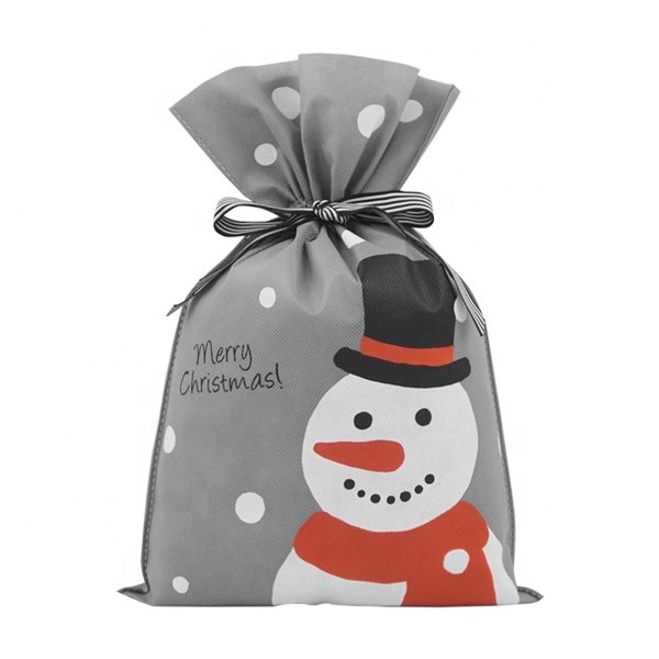 Wholesale Cheap Design Gift Packing Bags Printed Your Own Logo Christmas Party Decoration Customer Gift Bags