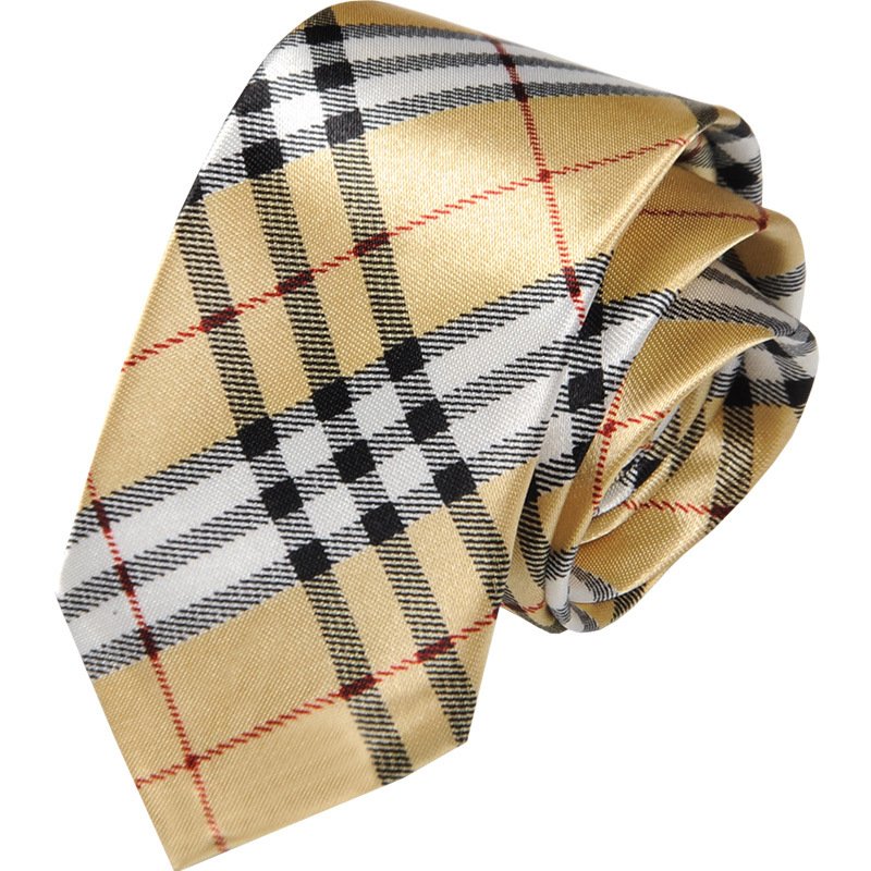 Wholesale Classic British Plaid Striped Narrow Tie Colorful Student Ceremony Tie Women Men Hip Hop Fashion Accessories Tie