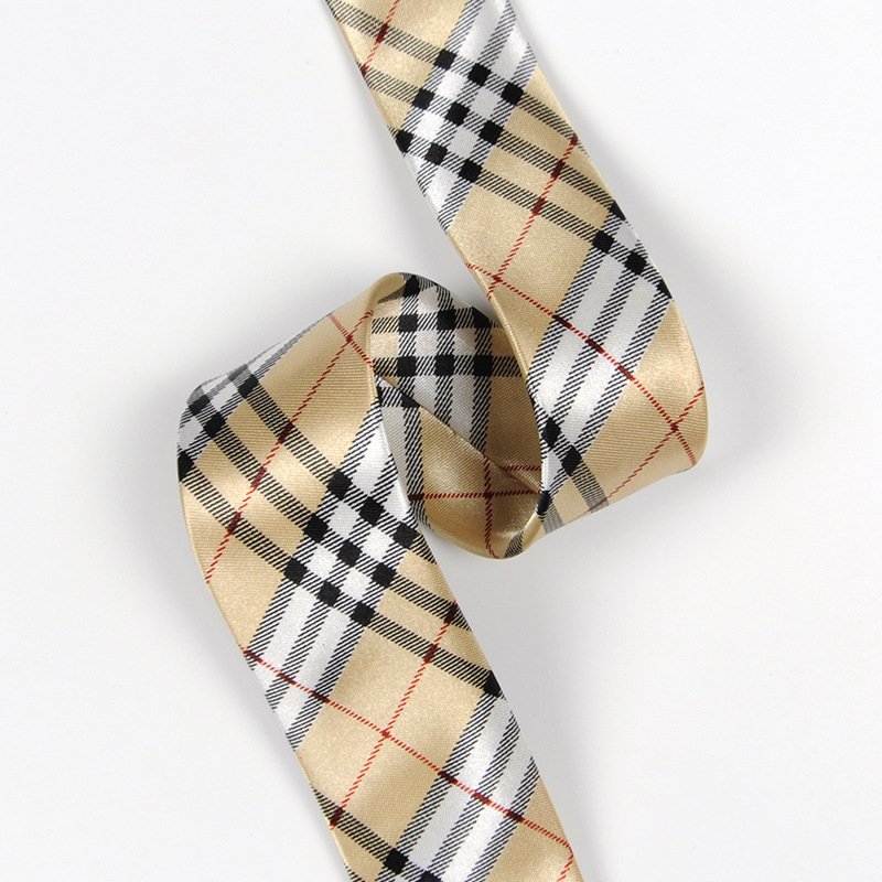 Wholesale Classic British Plaid Striped Narrow Tie Colorful Student Ceremony Tie Women Men Hip Hop Fashion Accessories Tie