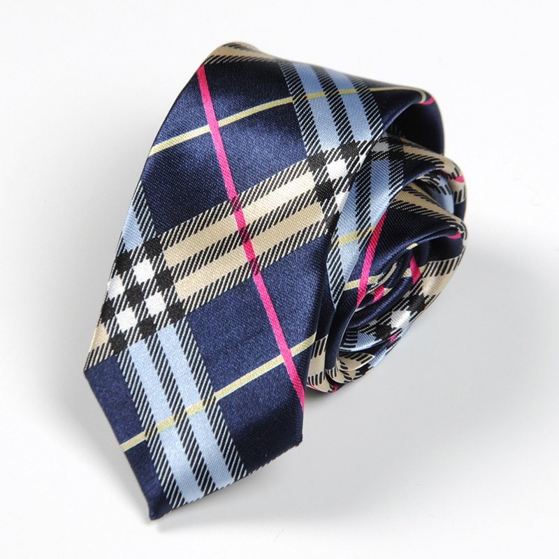 Wholesale Classic British Plaid Striped Narrow Tie Colorful Student Ceremony Tie Women Men Hip Hop Fashion Accessories Tie