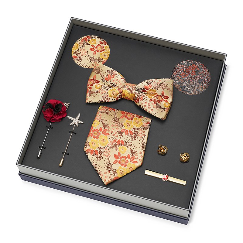Wholesale Customized Private Label Handmade Silk Polyester Italian Necktie Men Tie Set