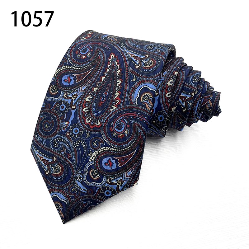 TONIVANI-63-2 Colorful Paisley Mens Fashion Party Printed Neckties Skinny Tie