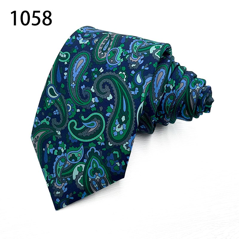 TONIVANI-63-2 Colorful Paisley Mens Fashion Party Printed Neckties Skinny Tie