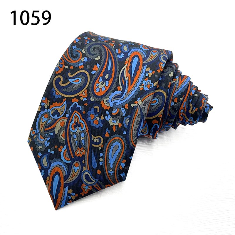 TONIVANI-63-2 Colorful Paisley Mens Fashion Party Printed Neckties Skinny Tie