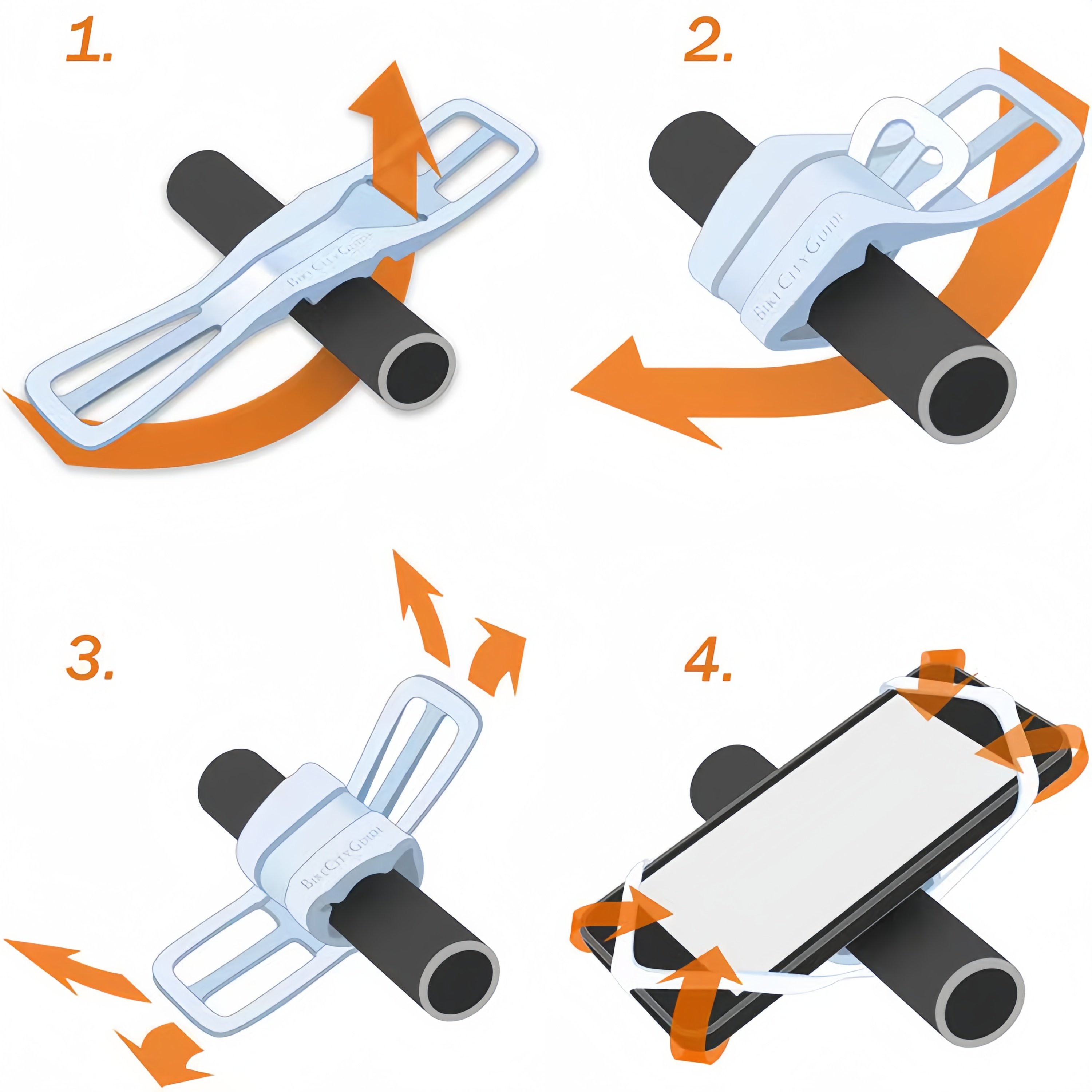 Bike Mount Silicone Strap Rubber Straps Bicycle Silicone Band Mount Phone Strap Tie