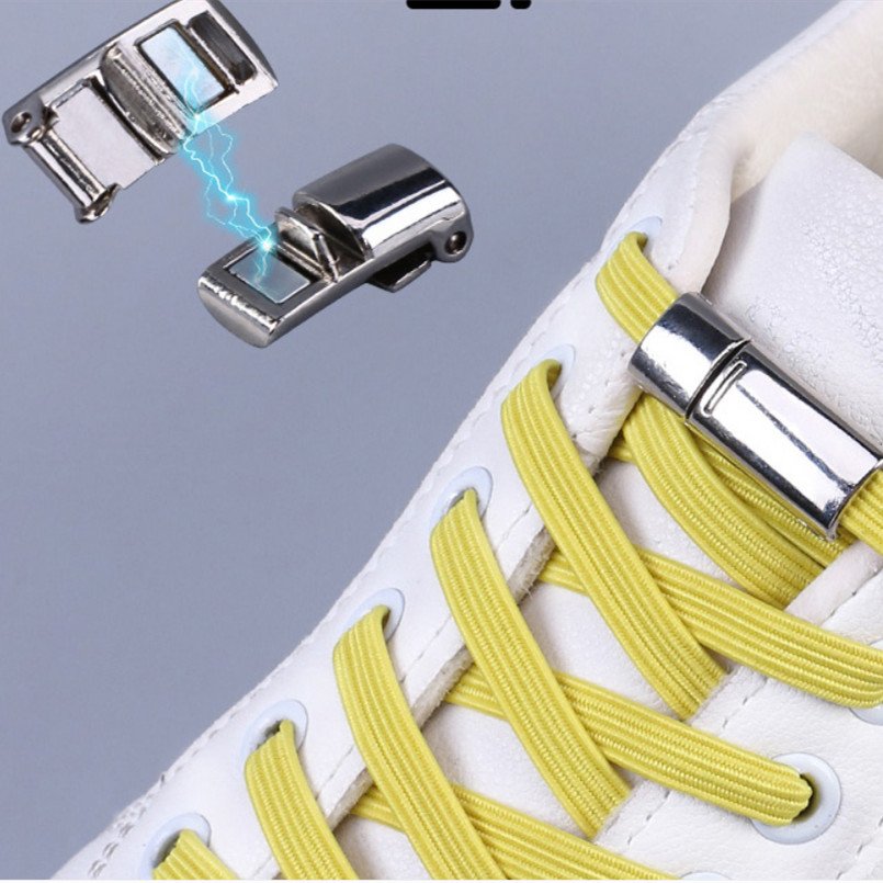 New Magnetic lock No Tie Shoelaces Magnet Without Screws Elastic Shoe Laces Kids Adult Sneakers Shoelace Quick Easy Shoelaces