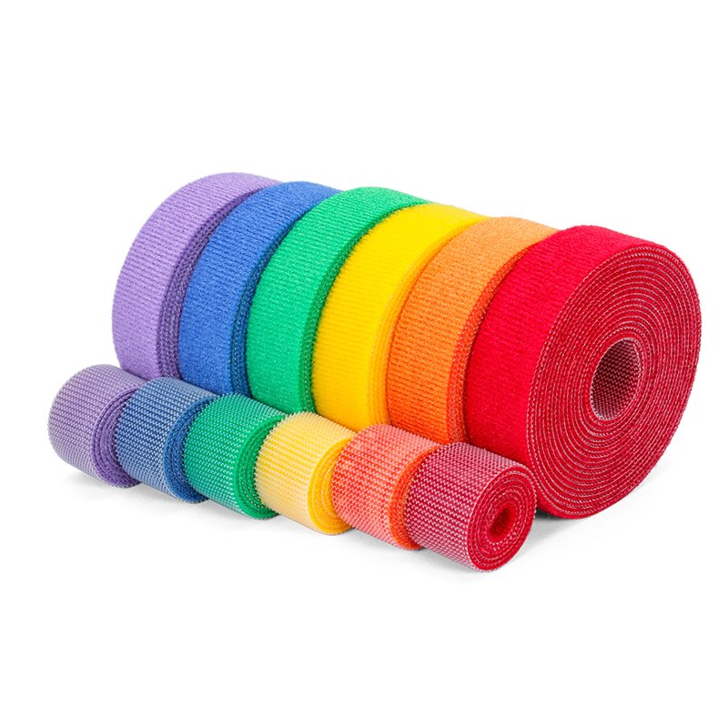 Cable Tie Roll Hook and Loop Reusable Fastening Tape Nylon Wire Cord Straps