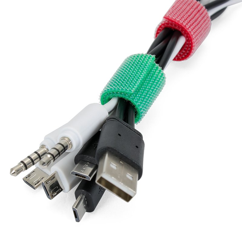 Cable Tie Roll Hook and Loop Reusable Fastening Tape Nylon Wire Cord Straps