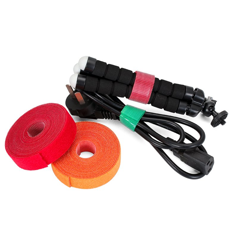 Cable Tie Roll Hook and Loop Reusable Fastening Tape Nylon Wire Cord Straps