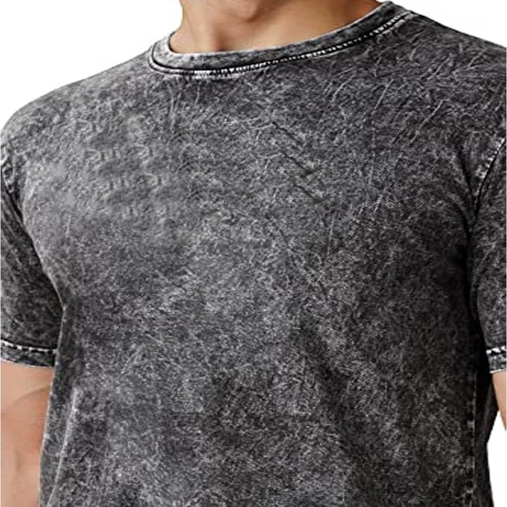 Men's Acid Wash Tee Shirts Wholesale Custom Wholesale Oversized Tshirt Hot Sell Acid-Washed Street 100 Cotton Tie Dye T Shirt