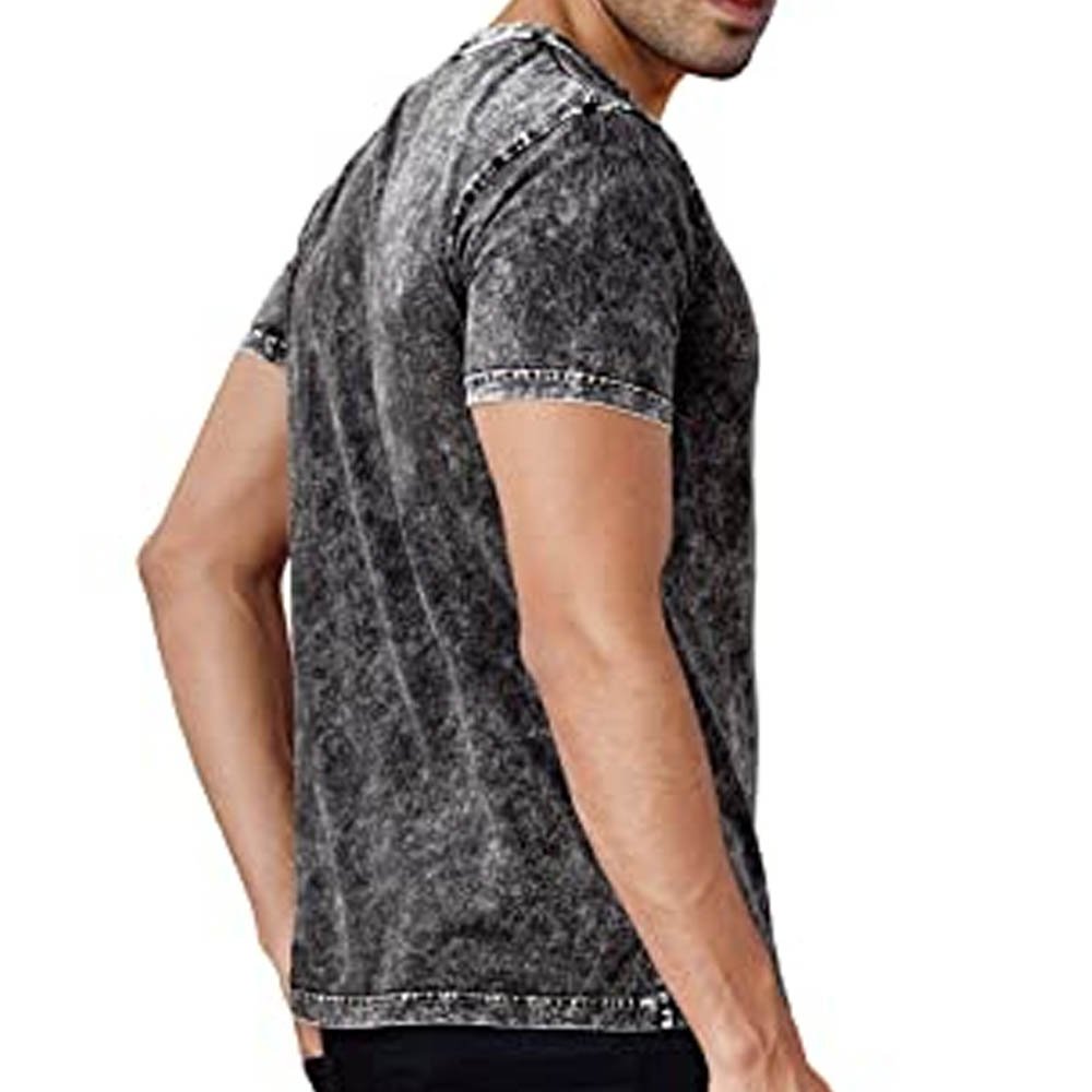 Men's Acid Wash Tee Shirts Wholesale Custom Wholesale Oversized Tshirt Hot Sell Acid-Washed Street 100 Cotton Tie Dye T Shirt