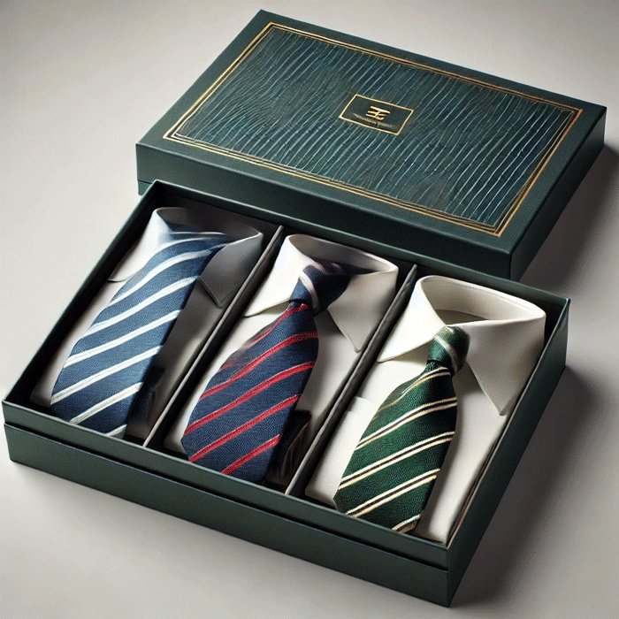high quality eco friendly eco friendly lid and base tie set gift box silk necktie scarves gift cardboard packaging paper boxes