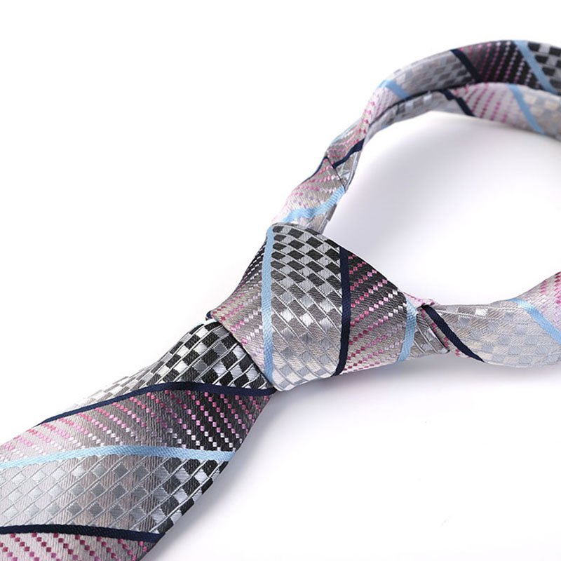Tie Business Casual Professional Tie Polyester Silk Jacquard Stripe Neck Ties
