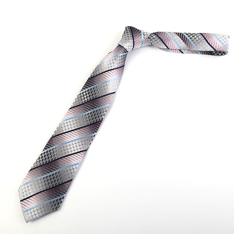 Tie Business Casual Professional Tie Polyester Silk Jacquard Stripe Neck Ties