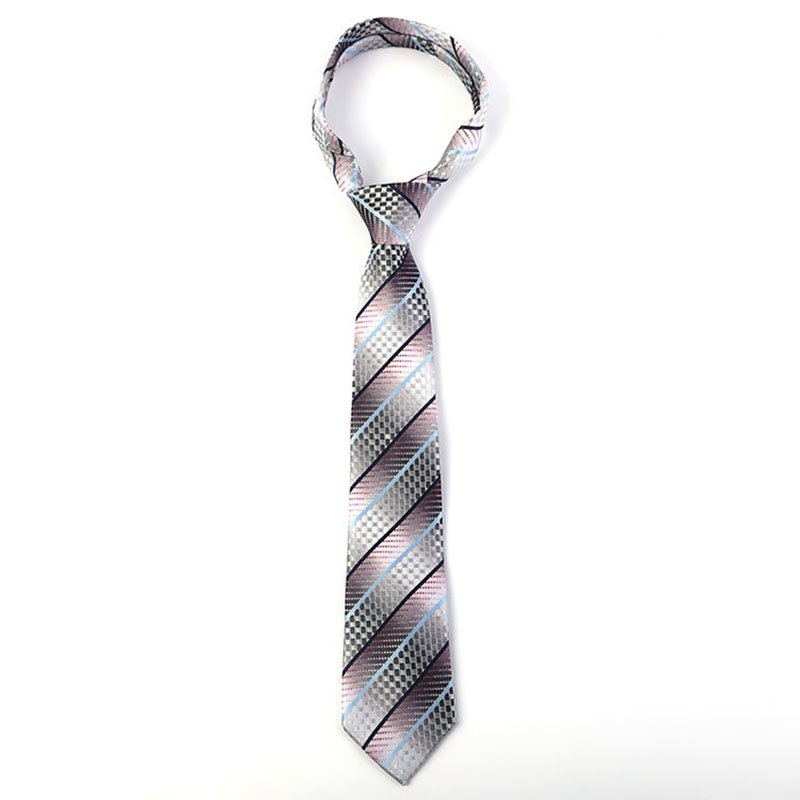 Tie Business Casual Professional Tie Polyester Silk Jacquard Stripe Neck Ties