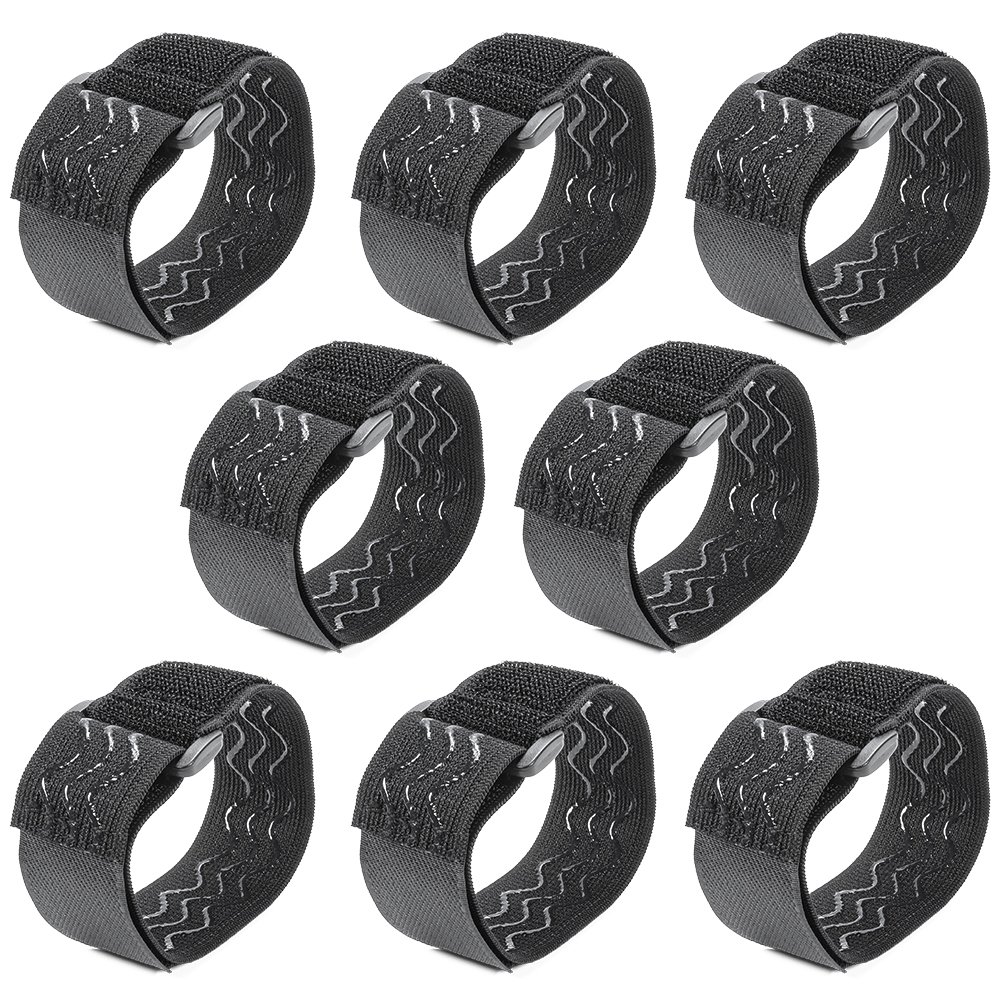 Non slip Reusable Stretch Hook and Loop anti-slip Bike Strap Elastic Cable Cord Hose Tie