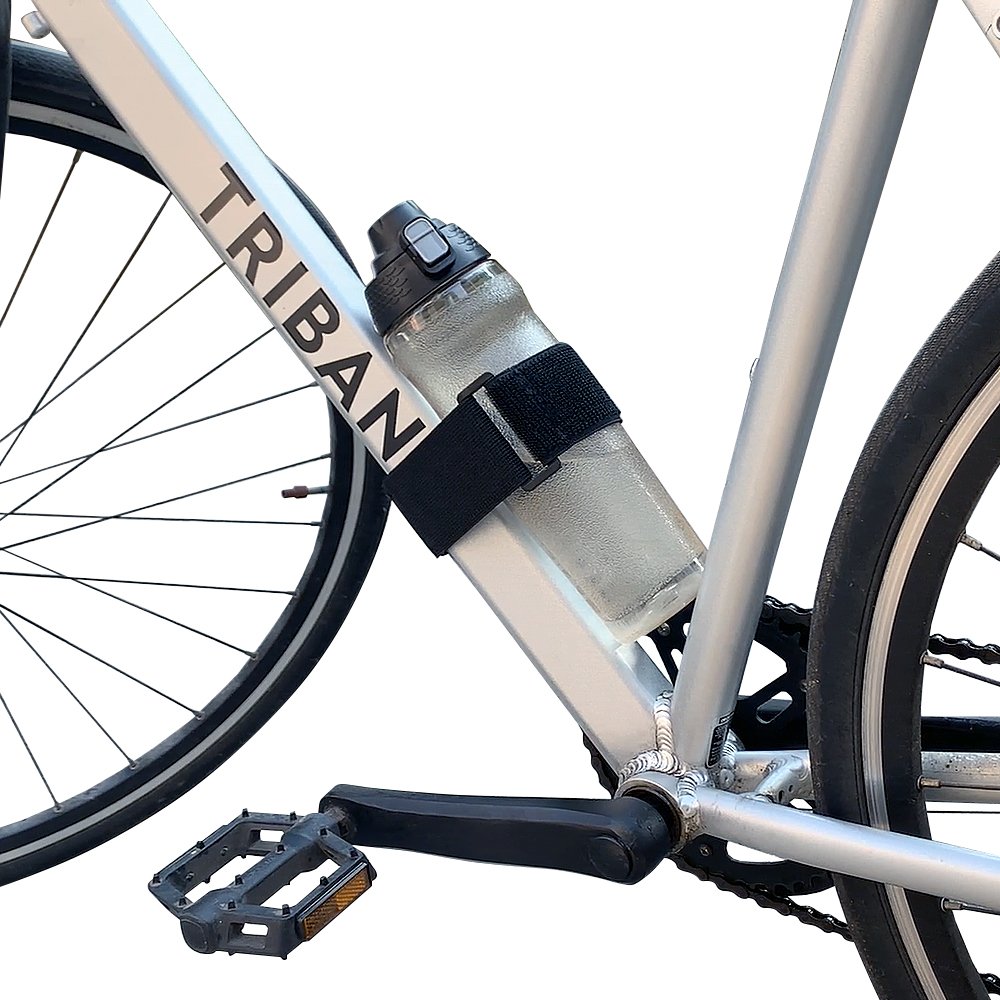 Non slip Reusable Stretch Hook and Loop anti-slip Bike Strap Elastic Cable Cord Hose Tie