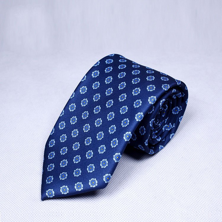 Factory business tie polyester men's tie printed office neck tie for men