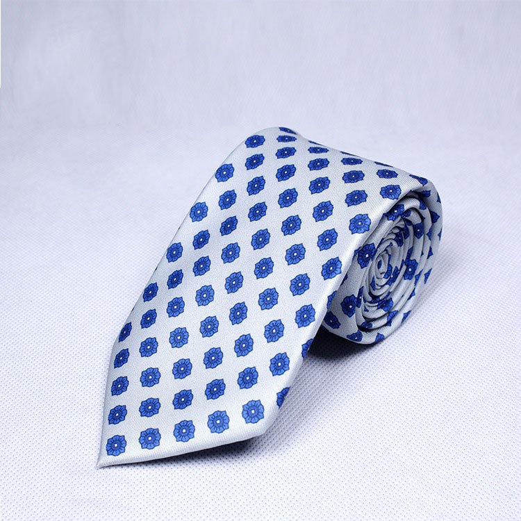 Factory business tie polyester men's tie printed office neck tie for men