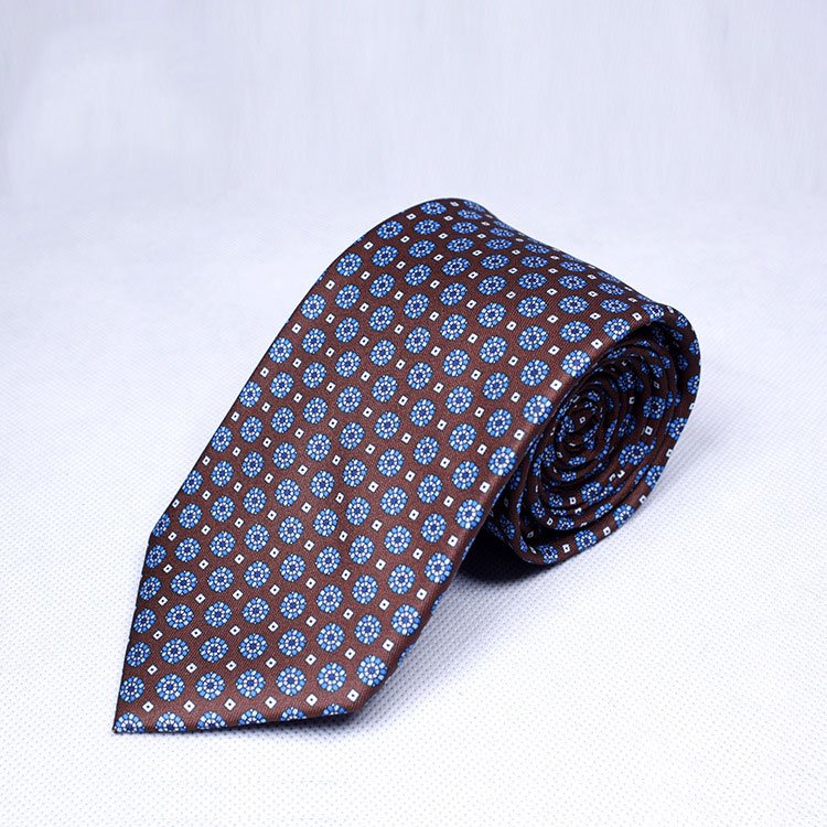 Factory business tie polyester men's tie printed office neck tie for men