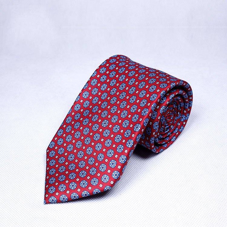 Factory business tie polyester men's tie printed office neck tie for men