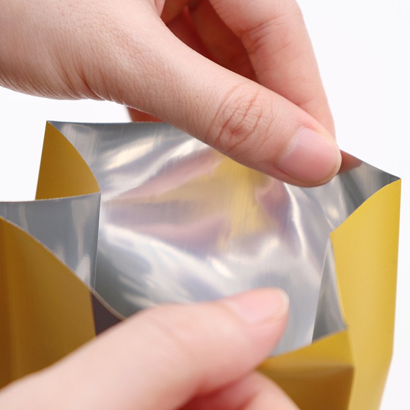New Custom Recyclable Coffee Bag Wholesale Coffee Packages 4 Side Seal Flat Bottom Coffee Tea Pouch With Valve and Tin Tie