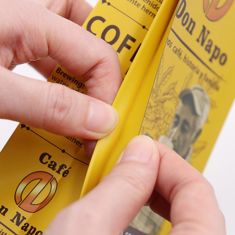 New Custom Recyclable Coffee Bag Wholesale Coffee Packages 4 Side Seal Flat Bottom Coffee Tea Pouch With Valve and Tin Tie