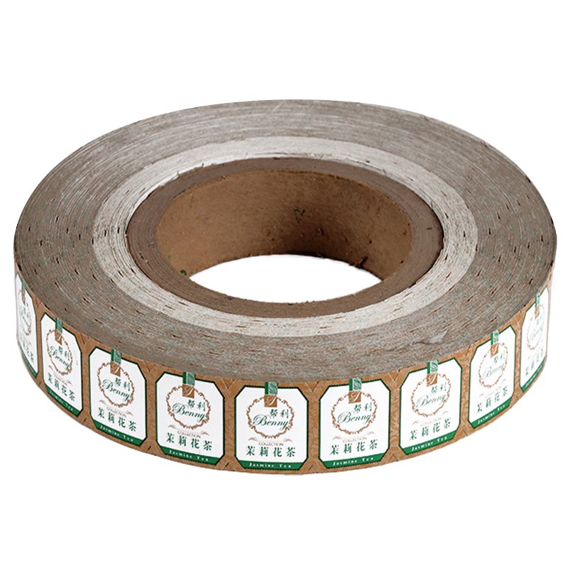 Custom Laminated Paper Heat-Sealable Label Roll Materials Tea Tag and Hanging Tag Paper Competitive Pricing for Bulk Orders