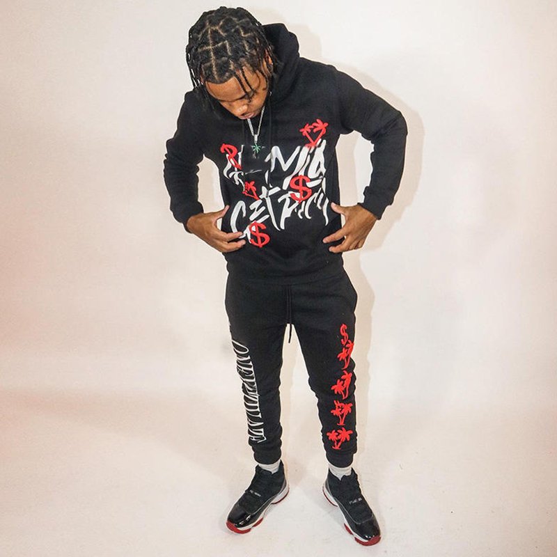 high quality hoodies and stacked sweats skinny fit sweatsuit jogger set unisex tracksuit