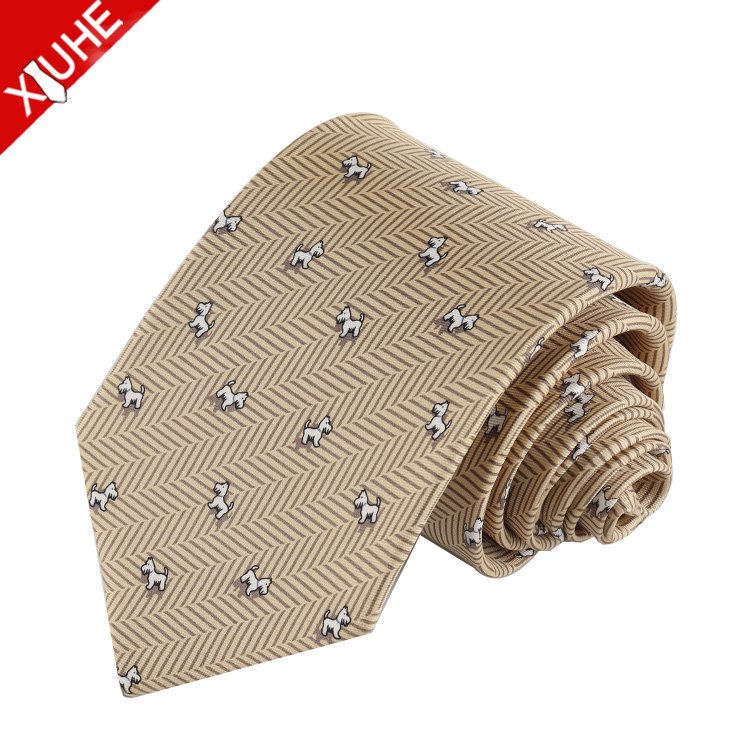 New Design 100% Silk Tie for MEN Floral Pattern Green Red Color Mens Necktie Custom Printed Silk Ties