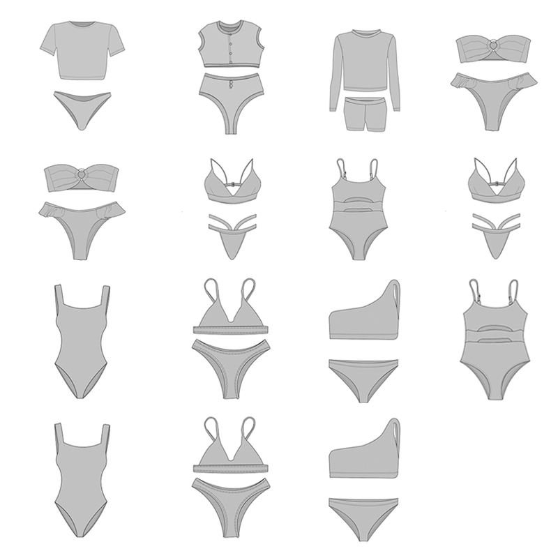 Custom logo label design sexy swimwear shiny beachwear bikini women beach femme maillot de bain